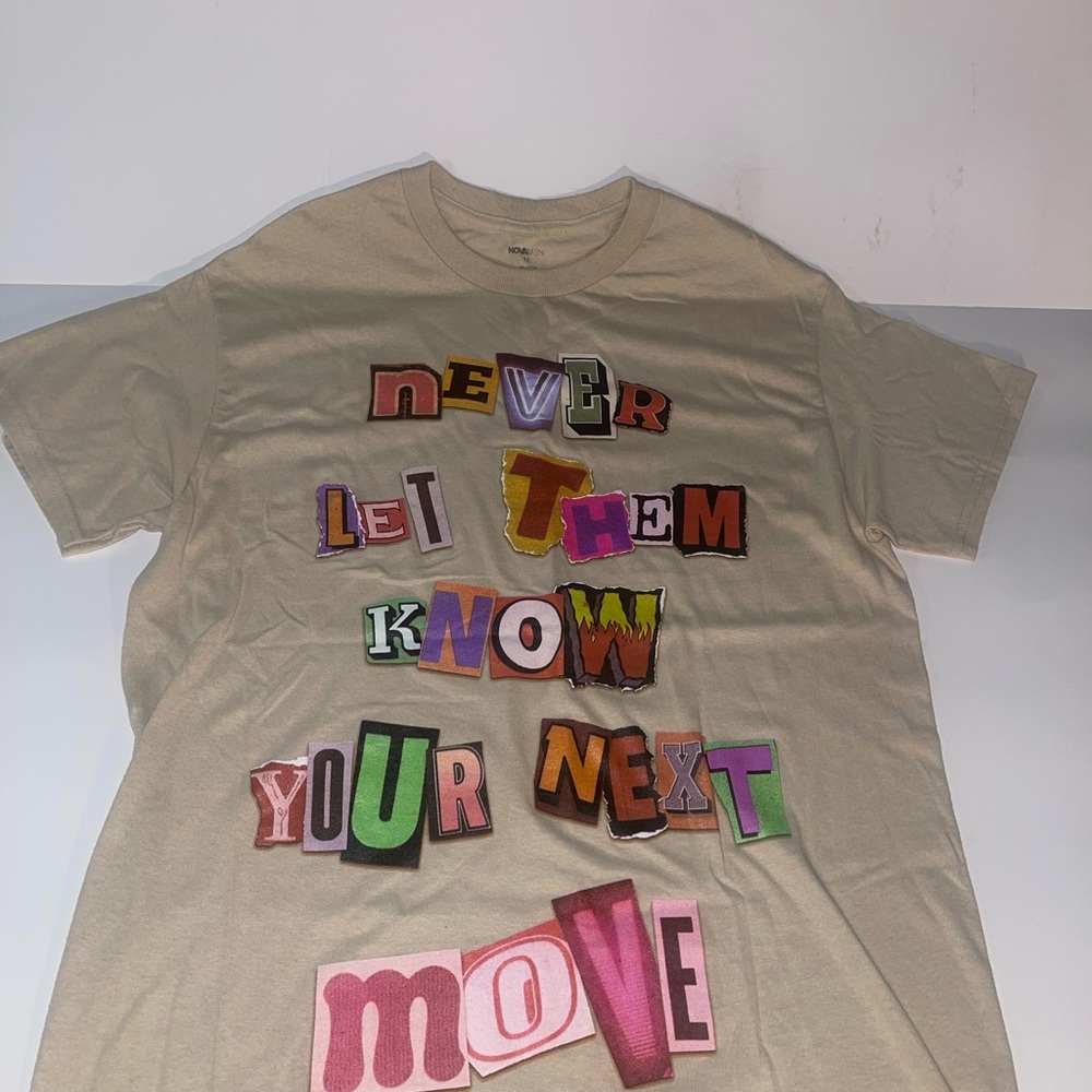 Streetwear hype style Beige T-Shirt nova men